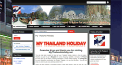 Desktop Screenshot of mythailandholiday.net