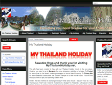 Tablet Screenshot of mythailandholiday.net